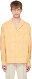 Jacquemus Yellow Le Raphia 'La chemise Luis' Shirt