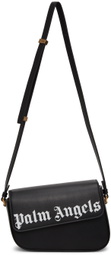 Palm Angels Black Logo Crash Shoulder Bag