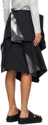 132 5. ISSEY MIYAKE Black Standard Midi Skirt