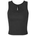 SKIMS Women's Cotton Rib Tank in Soot