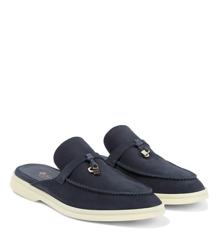 Photo: Loro Piana - Babouche Charms Walk suede slippers