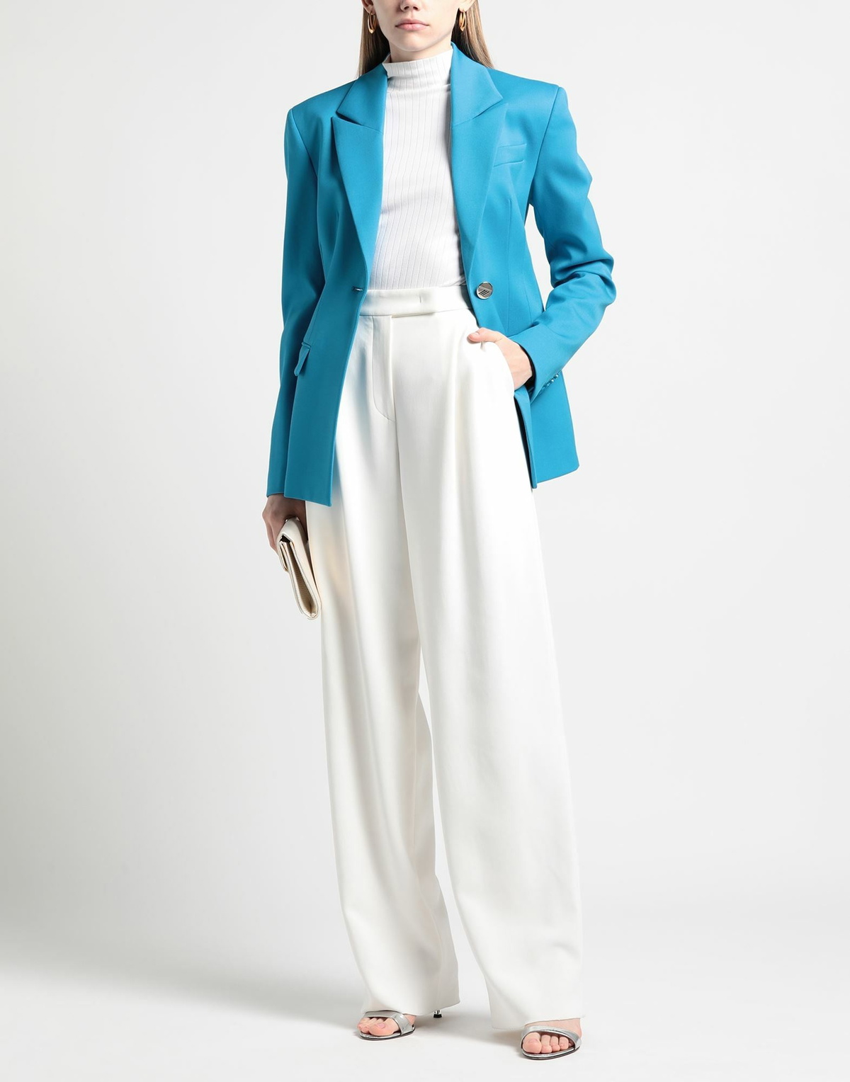 The Attico Womens Blazer Azure