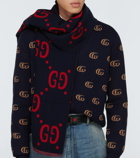 Gucci - GG jacquard wool-silk scarf