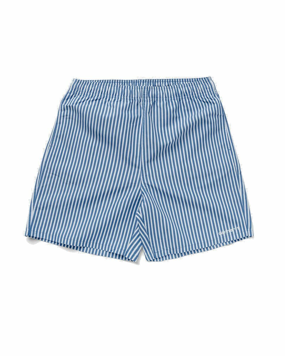 Carhartt Wip Island Swim Trunks Blue|White - Mens - Swimwear Carhartt WIP