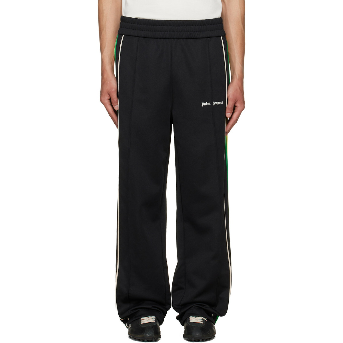 Palm Angels Black Classic Logo Vintage Track Pants