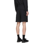 Solid Homme Black Belt Shorts