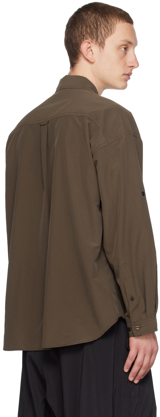 meanswhile Brown Luggage Shirt