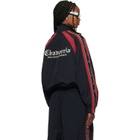 WILLY CHAVARRIA Black & Red 'Casa De Chavarria' Tape Jacket