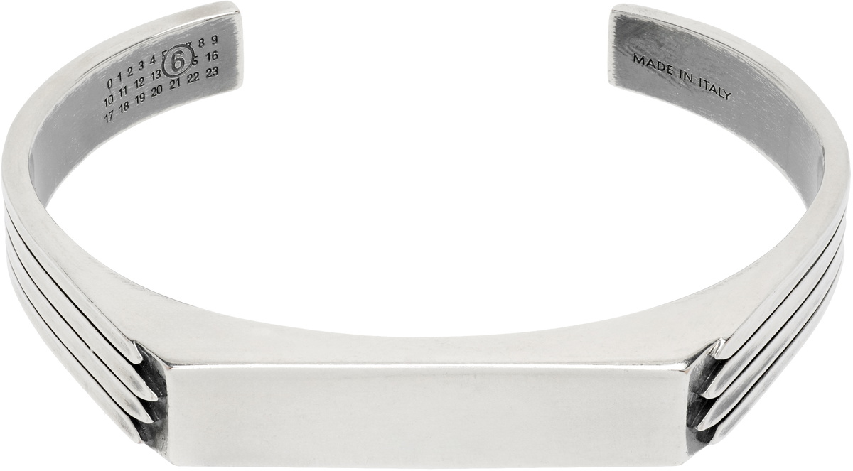 MM6 Maison Margiela Logo Cuff Bracelet MM6 Maison Margiela