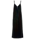 Dodo Bar Or Hillie iridescent midi slip dress