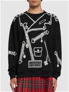 MOSCHINO - Printed Cotton Crewneck Sweatshirt