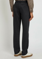Sunspel Tapered-leg Wool and Cashmere-blend Trousers Charcoal