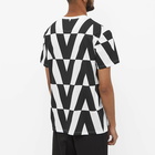 Valentino Men's Optical Logo T-Shirt in Ivory/Black