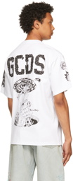 GCDS White Rick & Morty Edition Regular T-Shirt