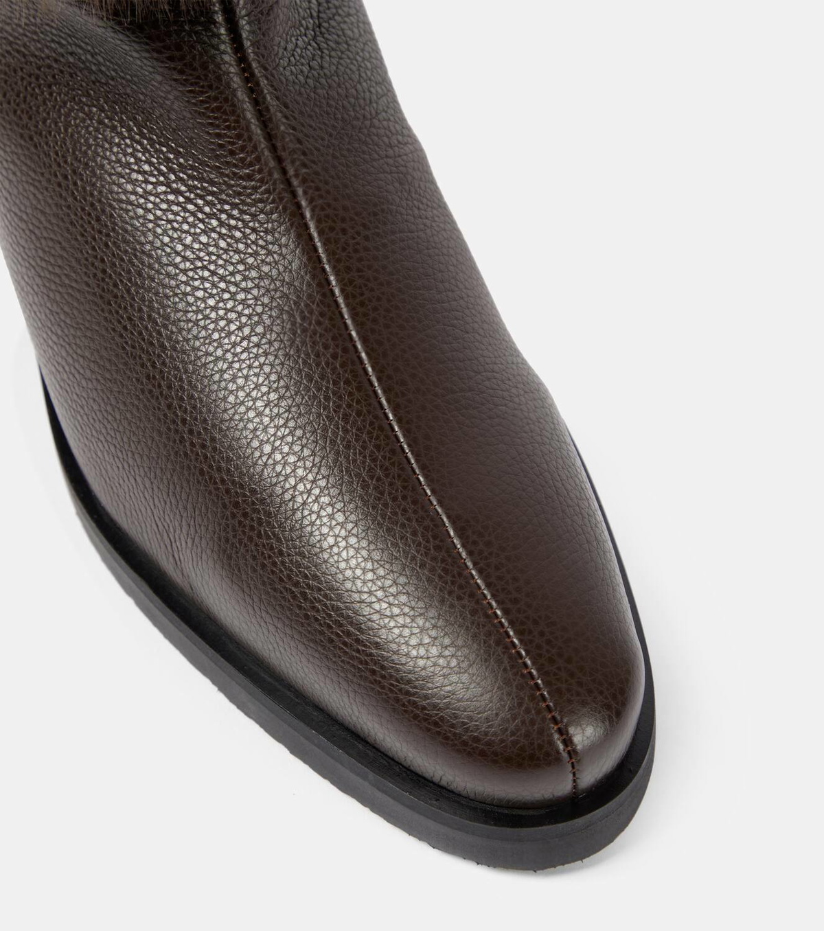 Toteme The Off-Duty faux fur-lined leather boots