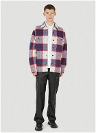 Waier Check Overshirt in White