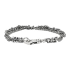 Emanuele Bicocchi Silver Double Wrap Crochet Chain Bracelet