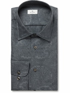 Etro - Paisley-Jacquard Cotton-Twill Shirt - Gray