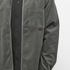 Gramicci Men's Corduroy Grid Zip Shirt in Grey