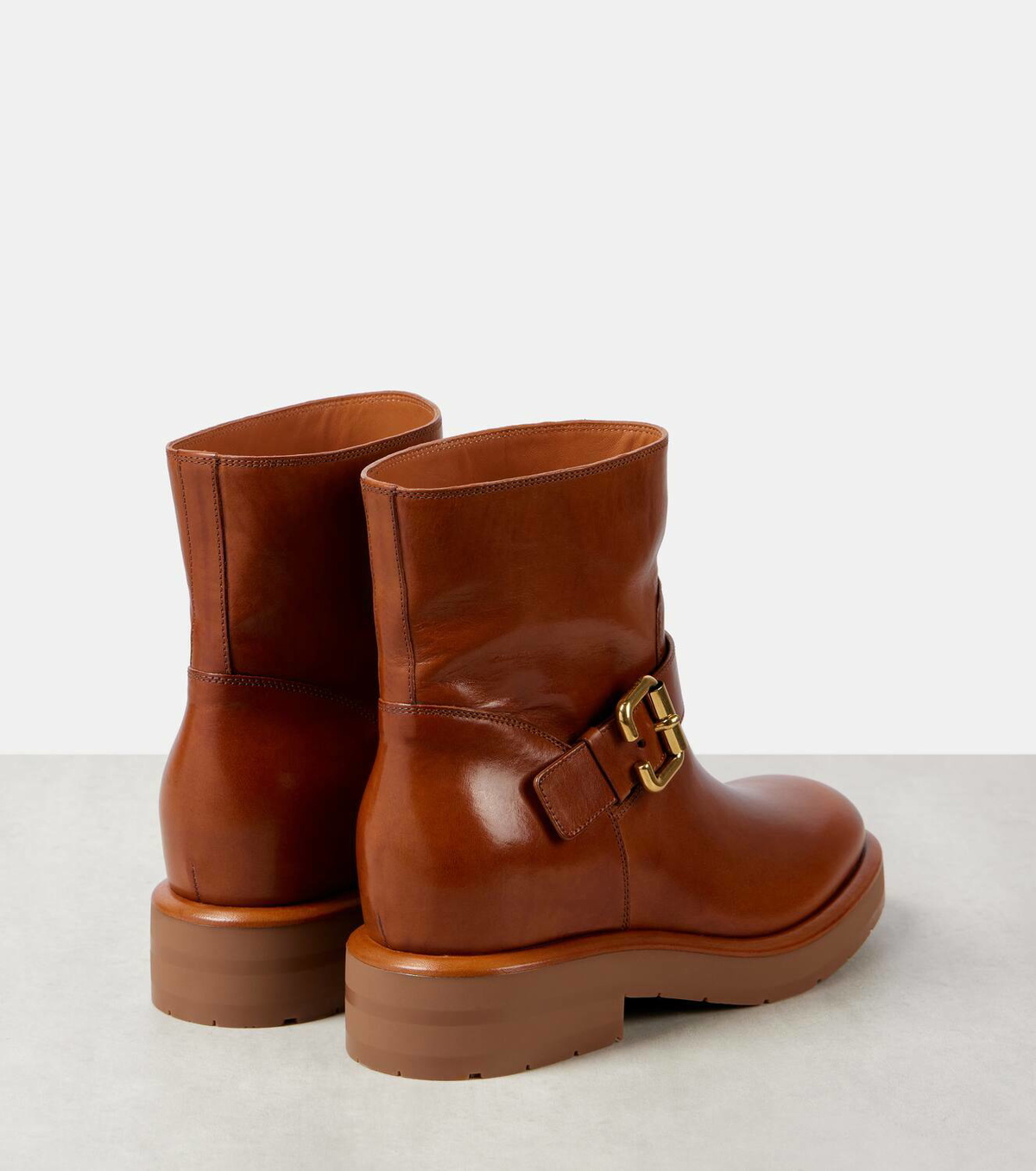 ショートブーツ・ブーティ Chloe Coddington Smooth Leather Ankle Boots Coddington leather ankle boots in black - Chloe | Mytheresa
