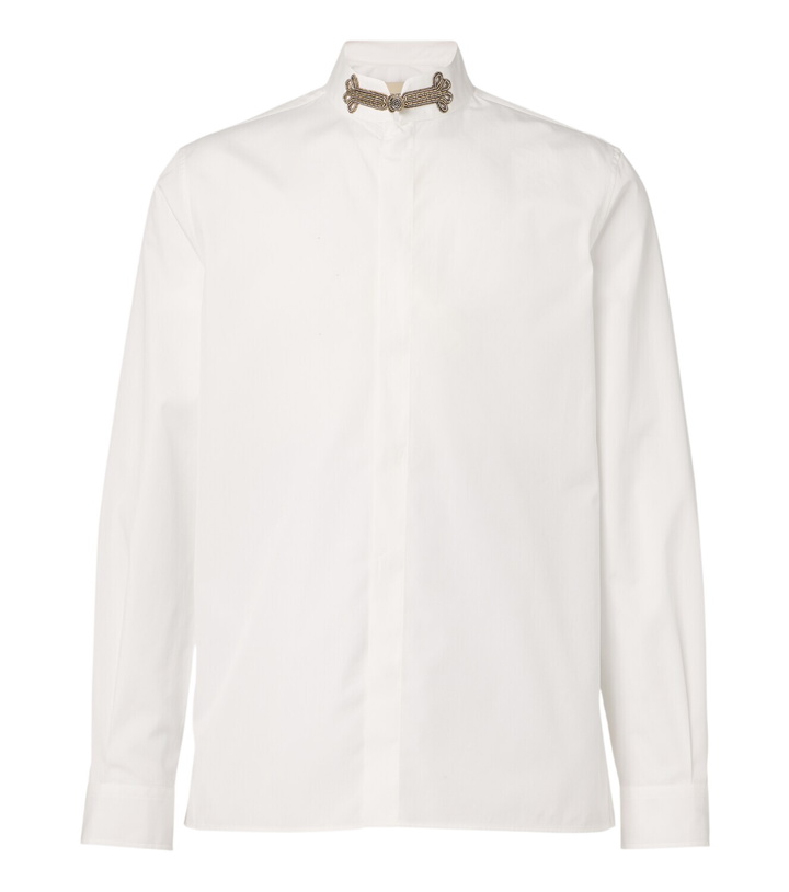 Photo: Valentino Embellished cotton poplin shirt