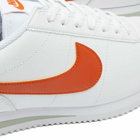 Nike Men's Cortez Sneakers in White/Campfire Orange