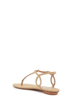 Aquazzura Almost Bare Woven Sandals Cream