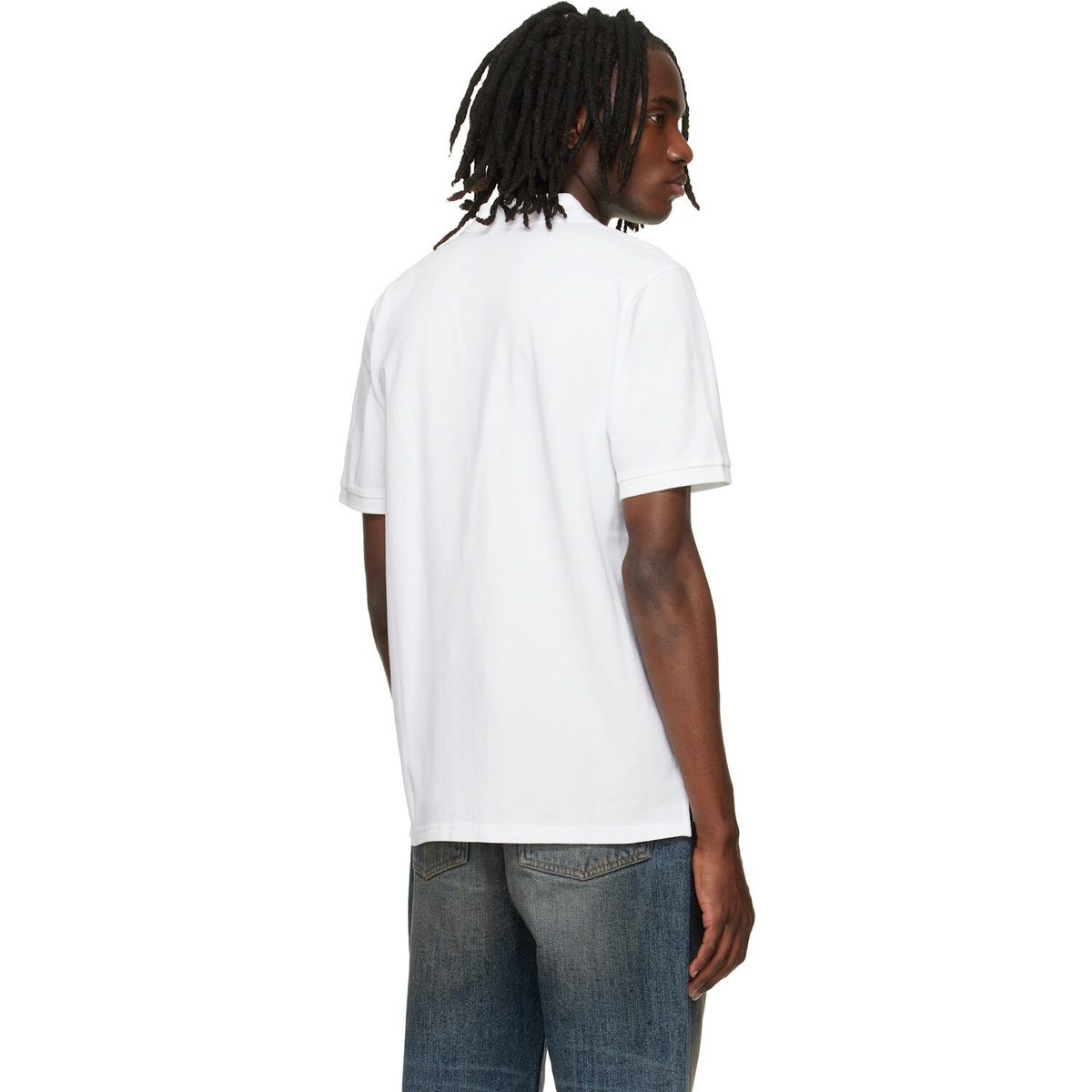 Carhartt Work In Progress White Chase Pique Polo