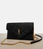 Saint Laurent Paris Mini quilted satin shoulder bag