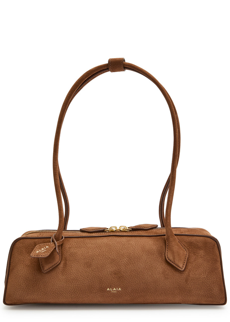 Alaïa Le Teckel Medium Suede Shoulder bag - Tan - One Size