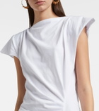 Isabel Marant Nadela gathered cotton jersey maxi dress