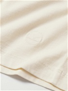 Kingsman - Logo-Embroidered Pima Cotton-Jersey T-Shirt - Neutrals