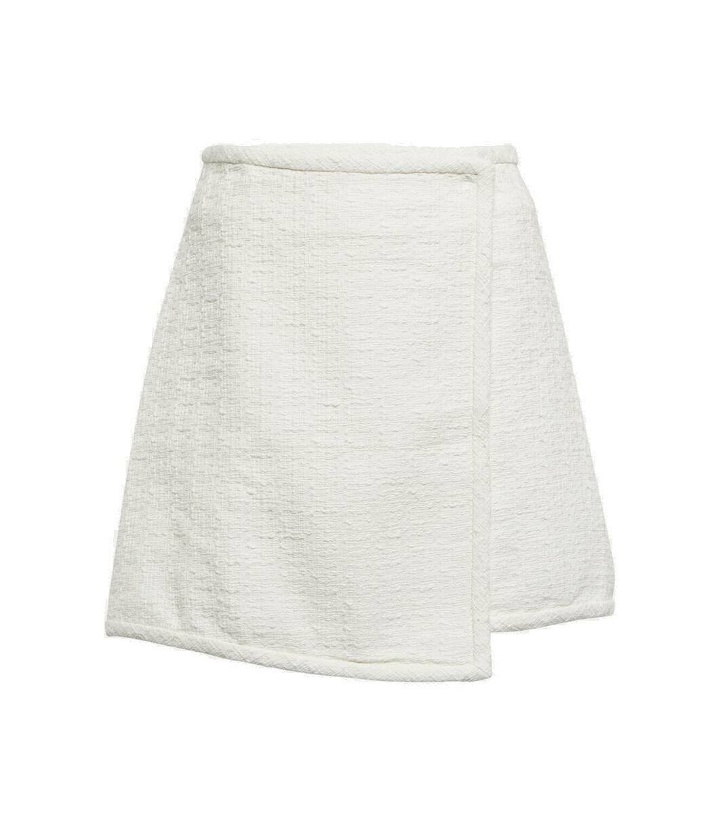 Photo: Proenza Schouler White Label cotton tweed wrap skirt