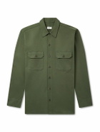 Ghiaia Cashmere - Cotton-Twill Shirt - Green