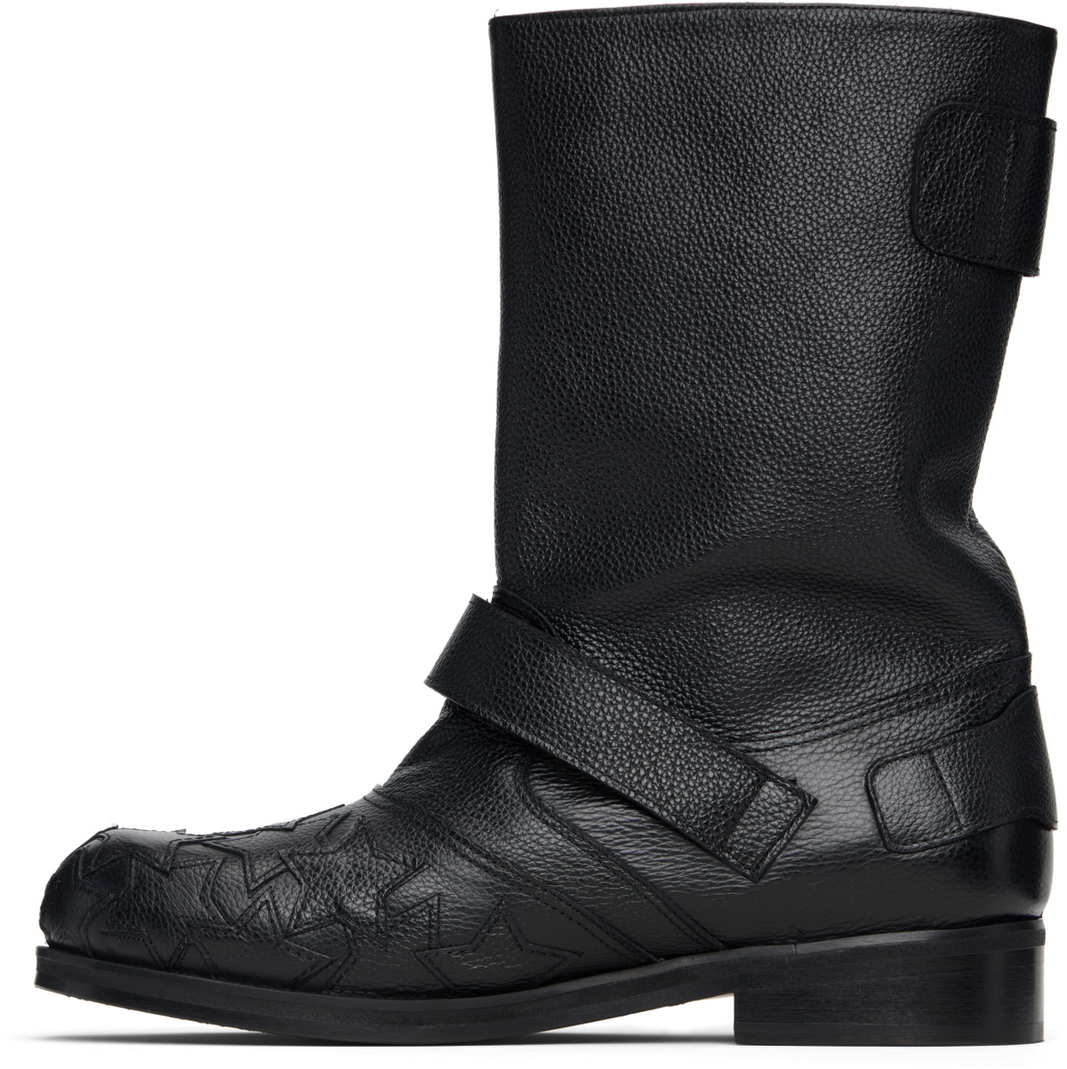 Stefan Cooke Black Star Biker Boots