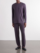 Zimmerli - Mélange Modal-Blend Jersey Pyjama Set - Black