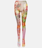 Jean Paul Gaultier Flower tulle leggings