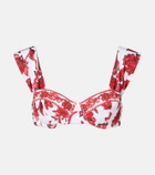 Alexandra Miro Zella floral bikini top