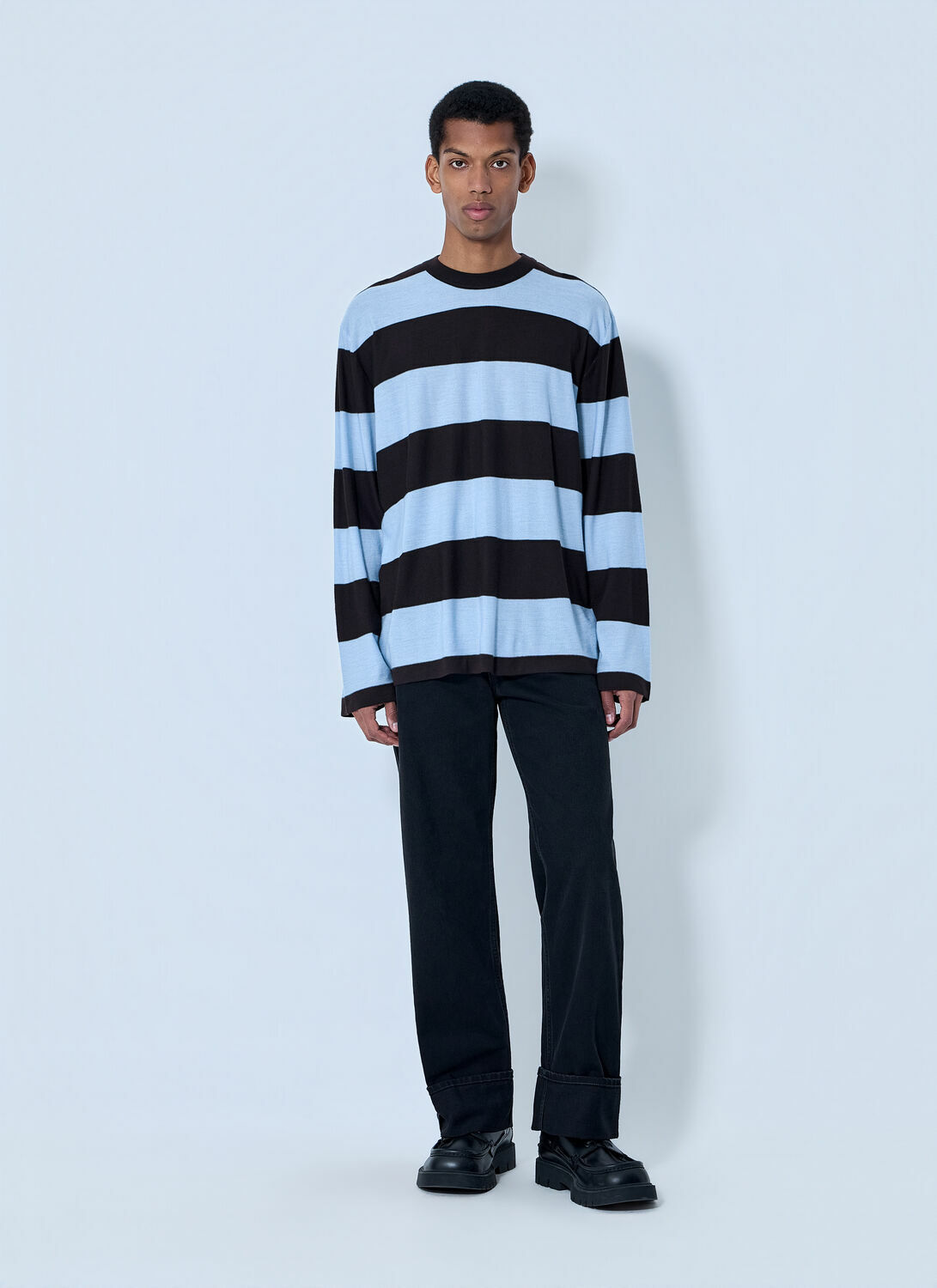 Bottega Veneta Striped Long Sleeve T-Shirt
