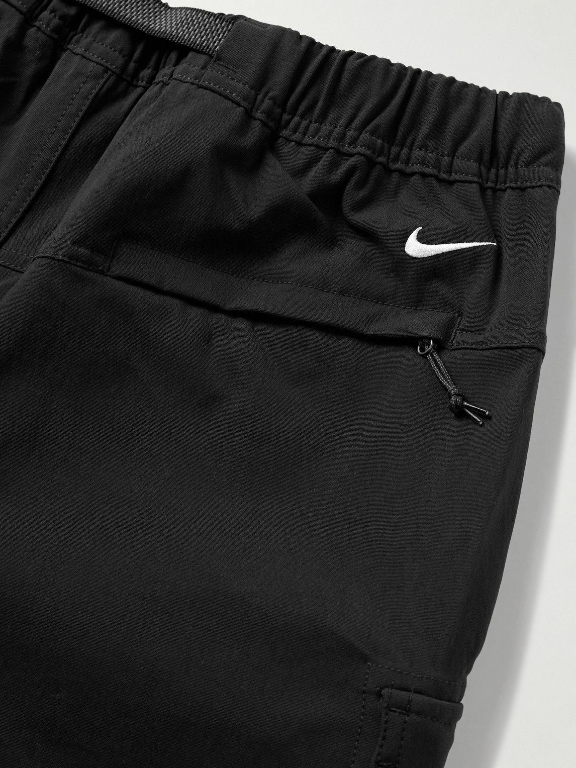 Nike - ACG Smith Summit Straight-Leg Convertible Shell Cargo Trousers - Black