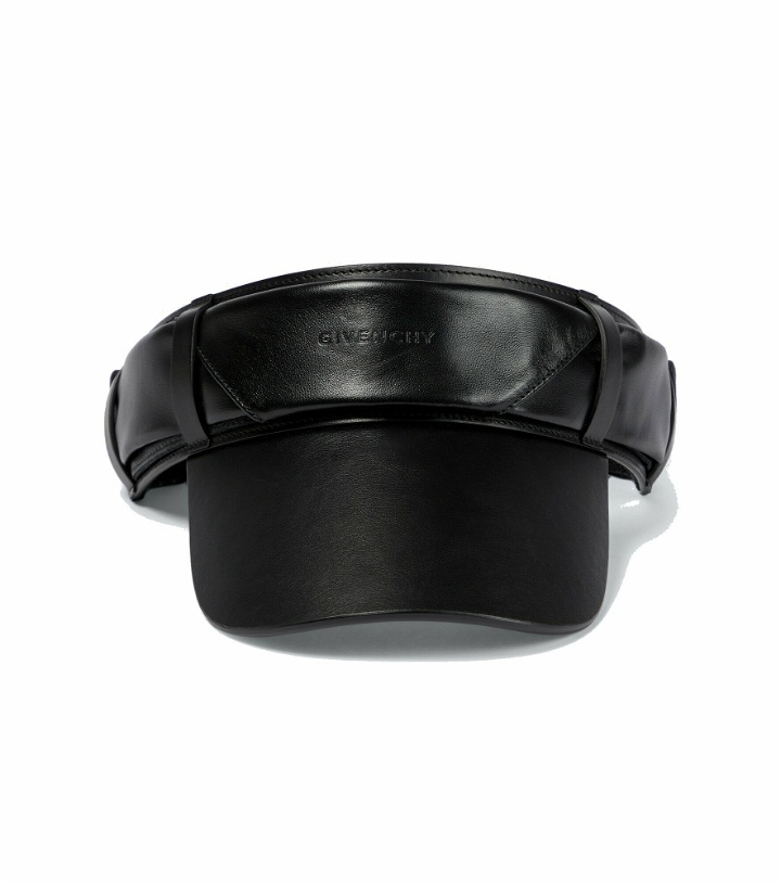 Photo: Givenchy - Logo leather visor