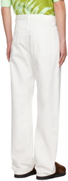 Jil Sander White Regular Jeans