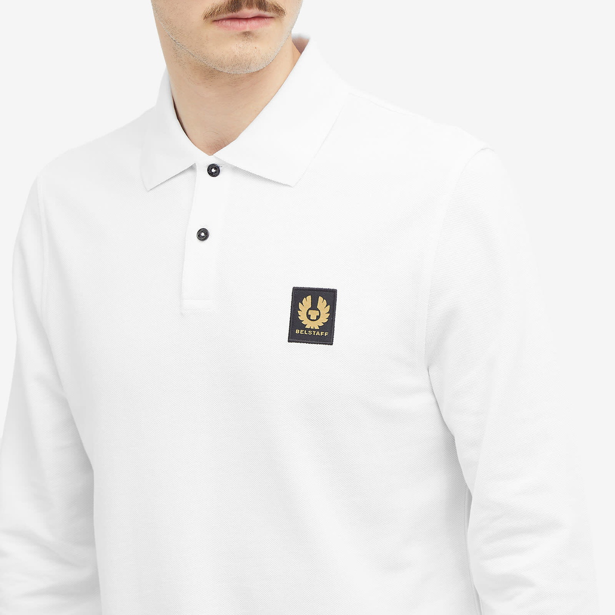 Belstaff Men's Long Sleeved Polo in White