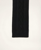 Brooks Brothers Men's Aran Cable Knit Scarf | Black