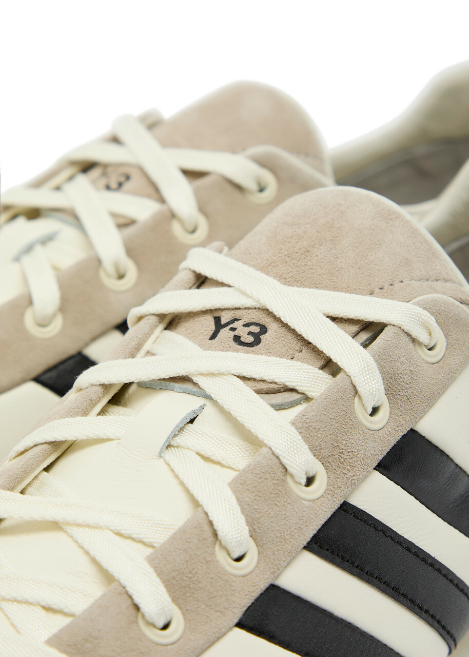 Y-3 Y-3 Panelled Leather Sneakers White