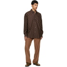 Marni Brown & Yellow Polka-Dot Shirt