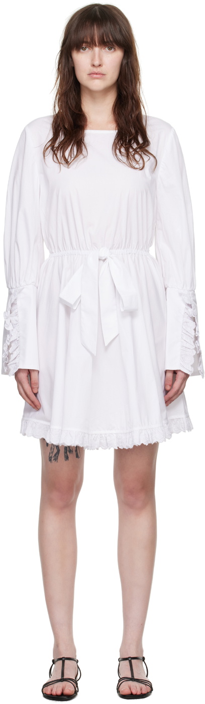 【関税込み】Kika Vargas ホワイト Sue ミニドレス Kika Vargas White Sue Minidress Kika Vargas