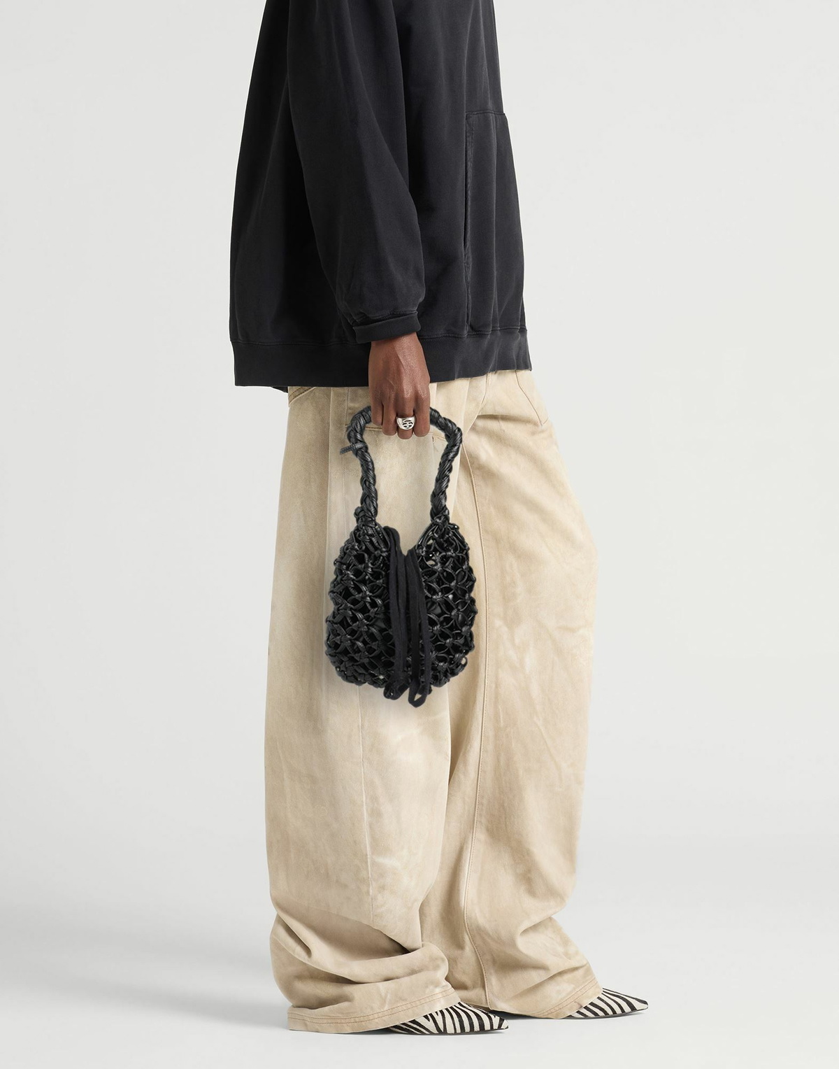 Comme Des Garçons Womens Handbag in Black