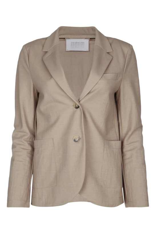 Photo: Harris Wharf London Women Stand Up Collar Blazer Rayon
