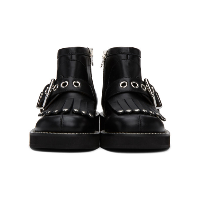 Marni Black Tassel Ankle Boots Marni